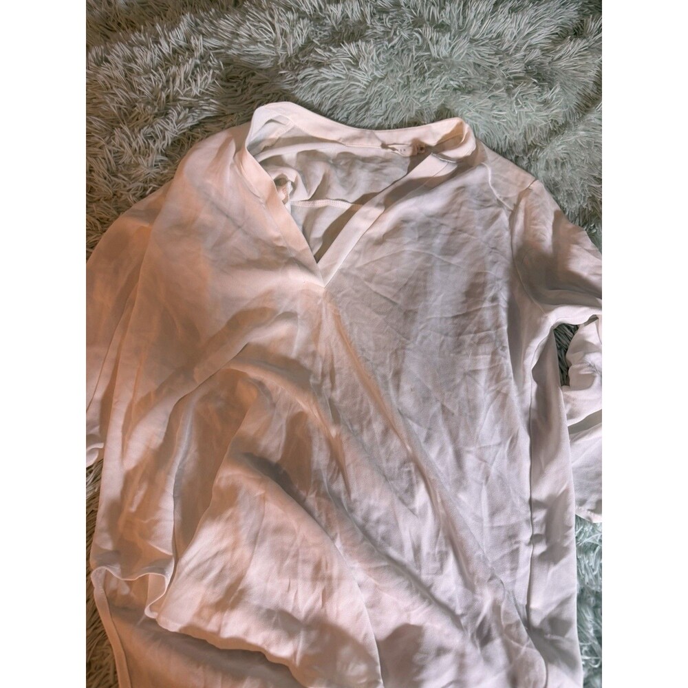 Lush Solid White Faux Hi Low Blouse Size S Nordstroms Flow